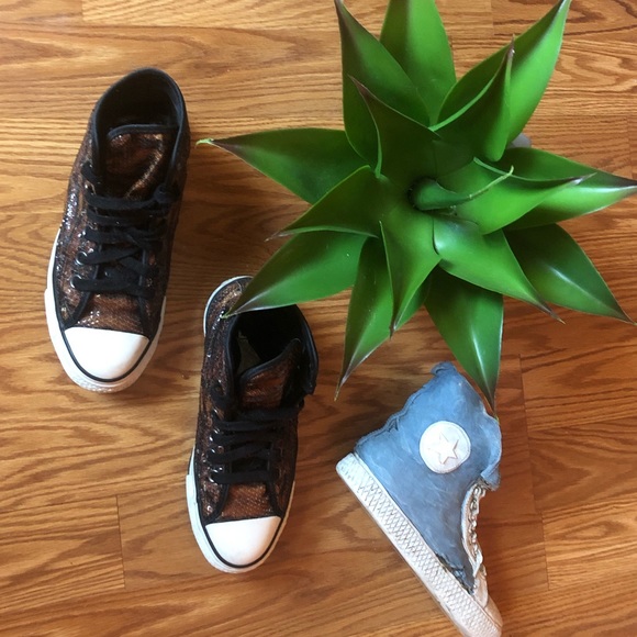 Tiger print sequence Converse Chuck Taylors - Picture 2 of 7